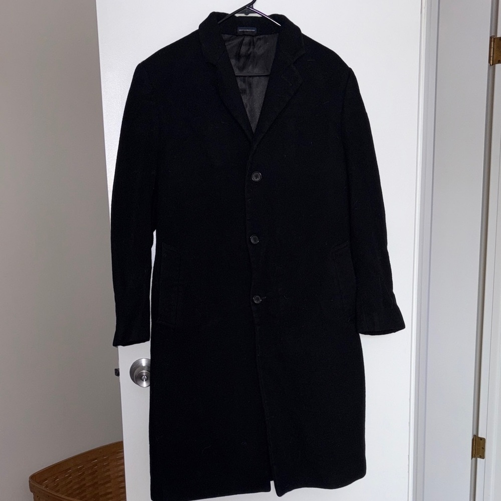 Stafford Men's Elegant Dark Trench Coat